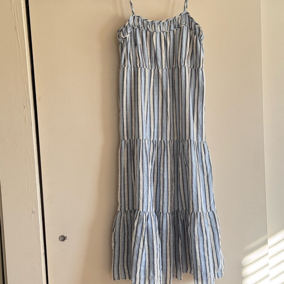 Aerie Striped Tiered Maxi Dress Sz XS - Picture 5 of 9